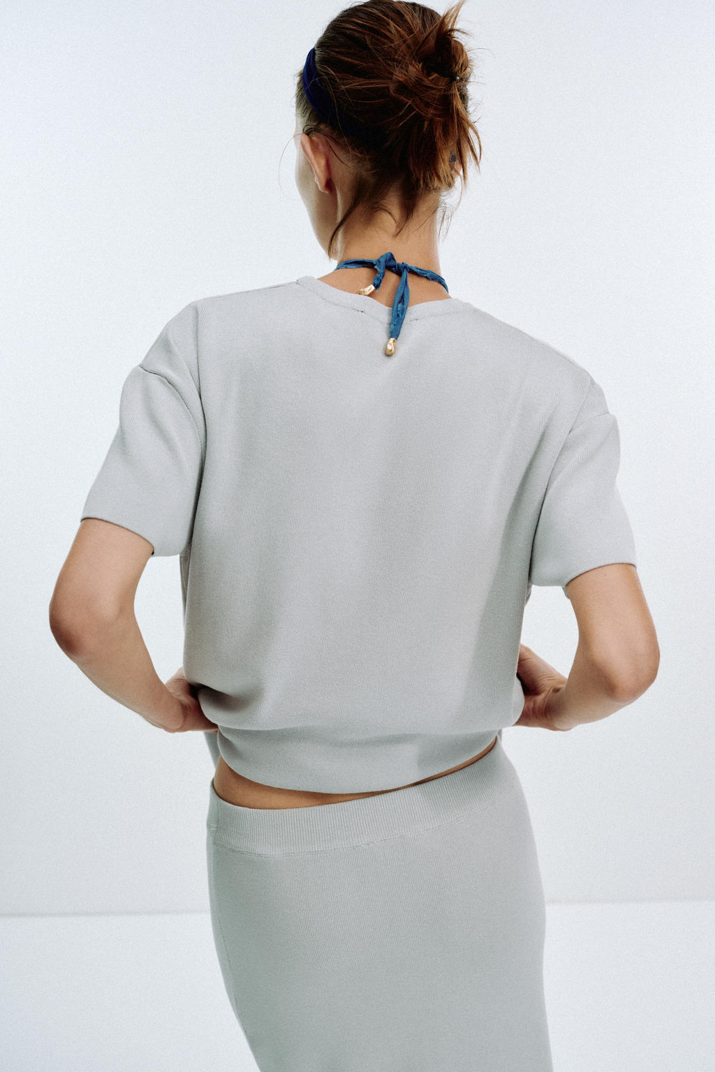 PLAIN KNIT MIDI SKIRT - Zara фото 5