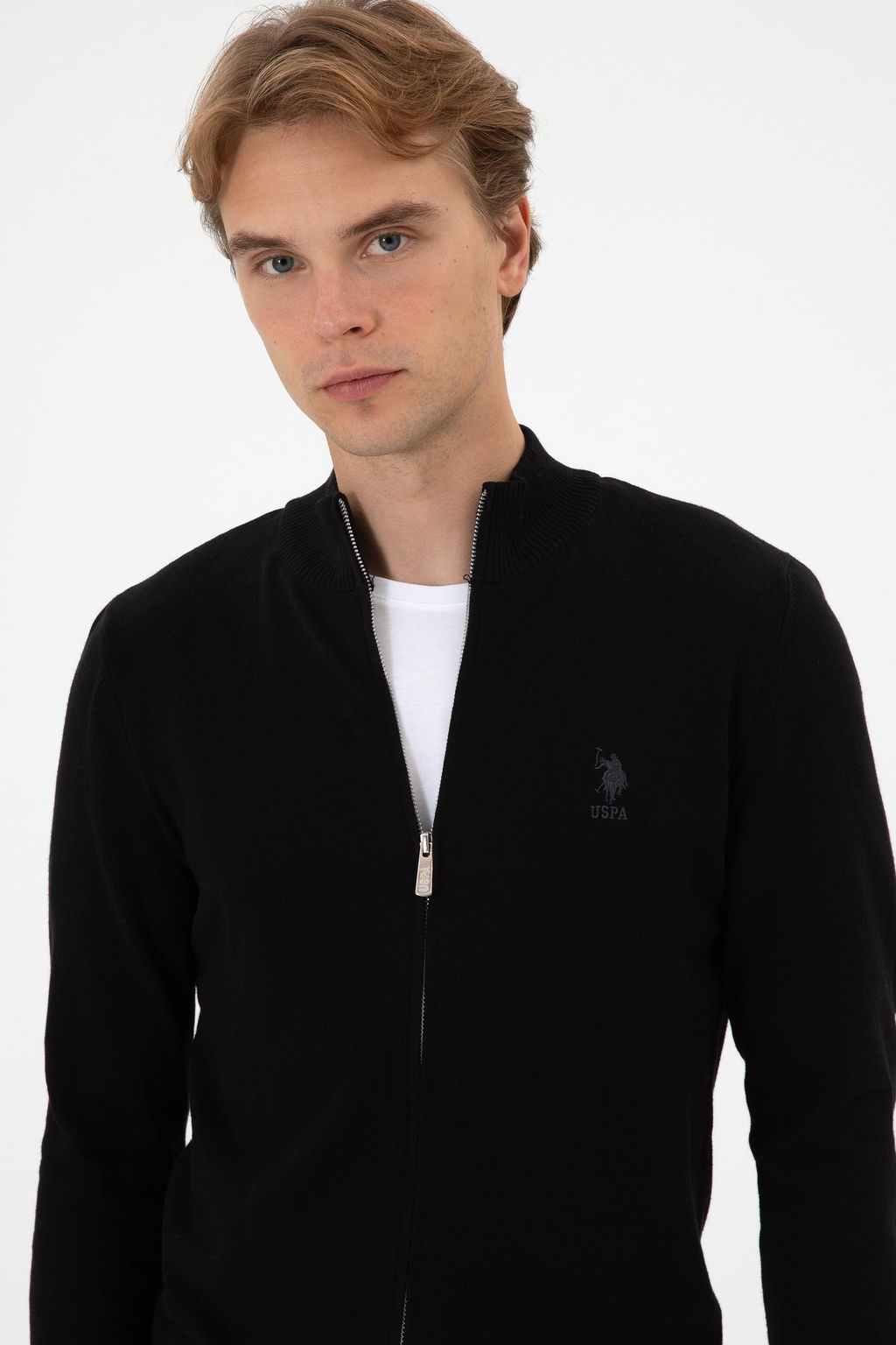 Erkek Slim Fit Siyah Triko H_rka - U.s. polo assn фото 9