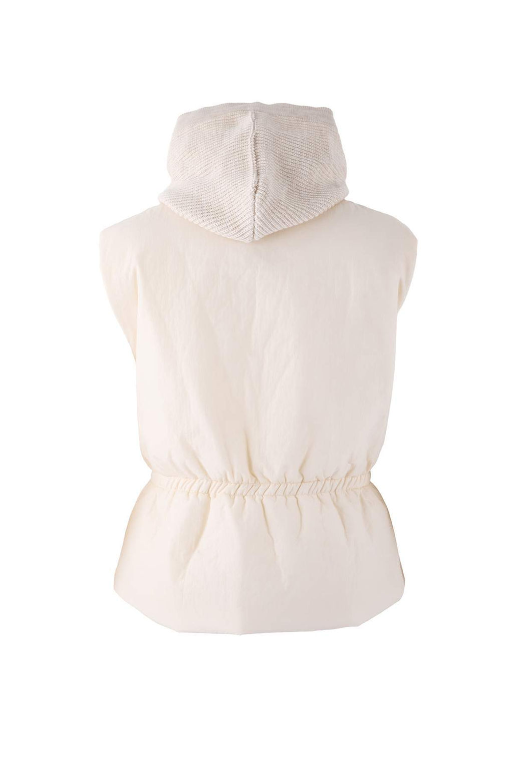 Ekru Regular Kal?p Triko Kapuson Detayl? Sisme Yelek TWOAW26YE00023 - Trendyolmilla фото 8