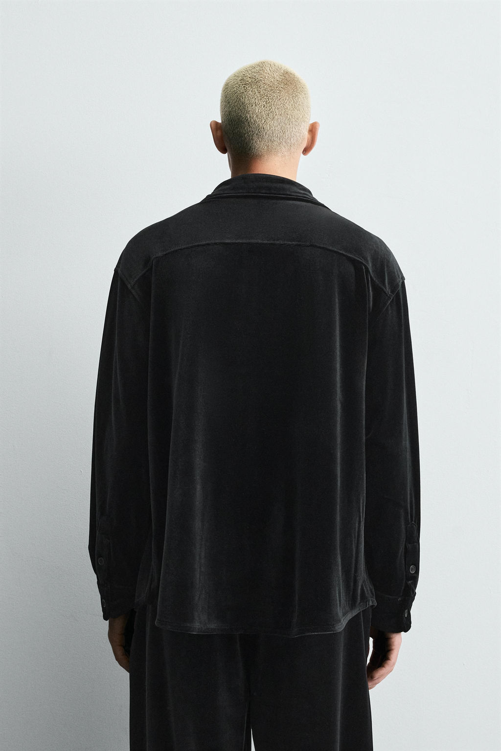 VELVET RELAXED FIT OVERSHIRT - Zara фото 3
