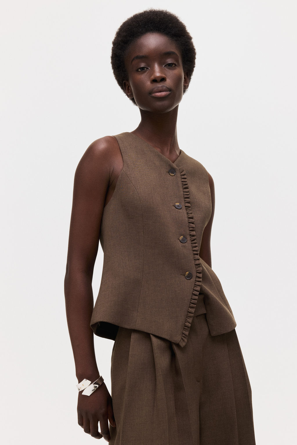 Chaleco con ribete de volantes - H&m фото 2
