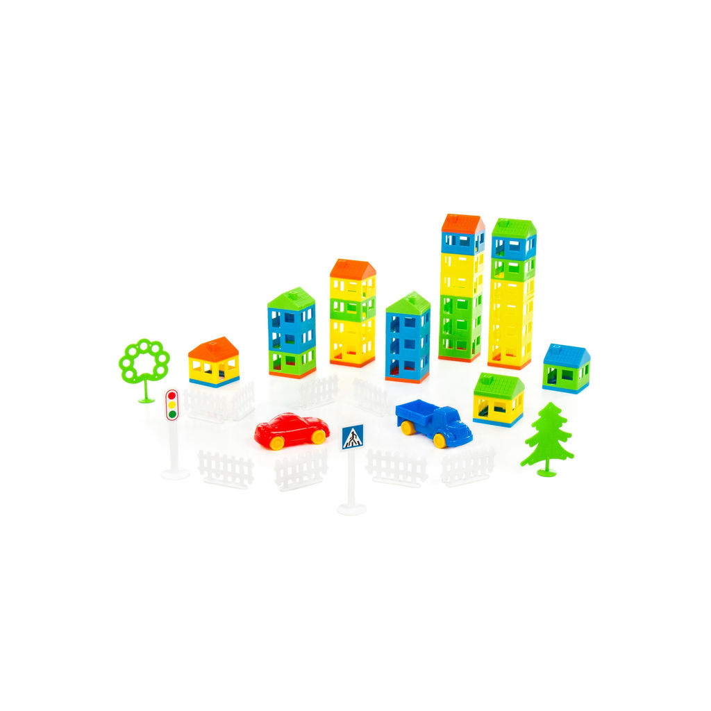 Конструктор Построй свой город (92 элемента) (в пакете) - Полесье фото 4