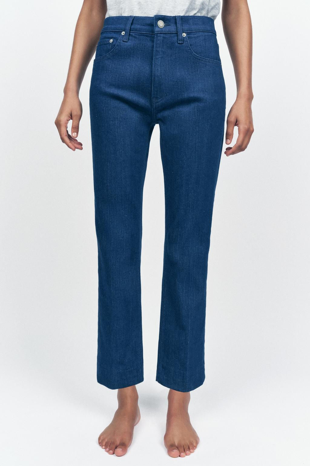 ZW COLLECTION HIGH-WAIST BOOTCUT CROPPED JEANS - Zara фото 20