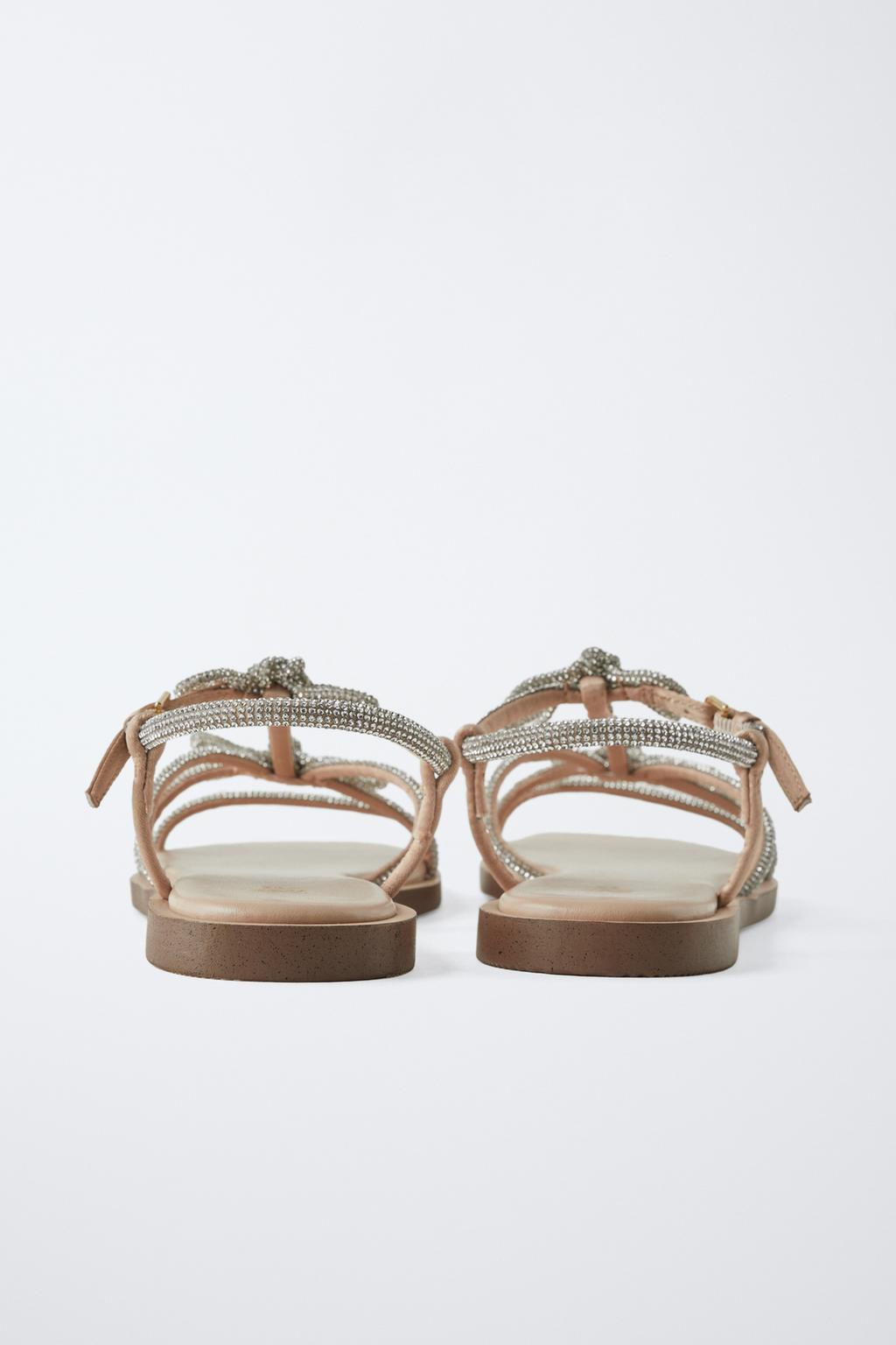 SHINY SANDALS WITH BOWS - Zara фото 4