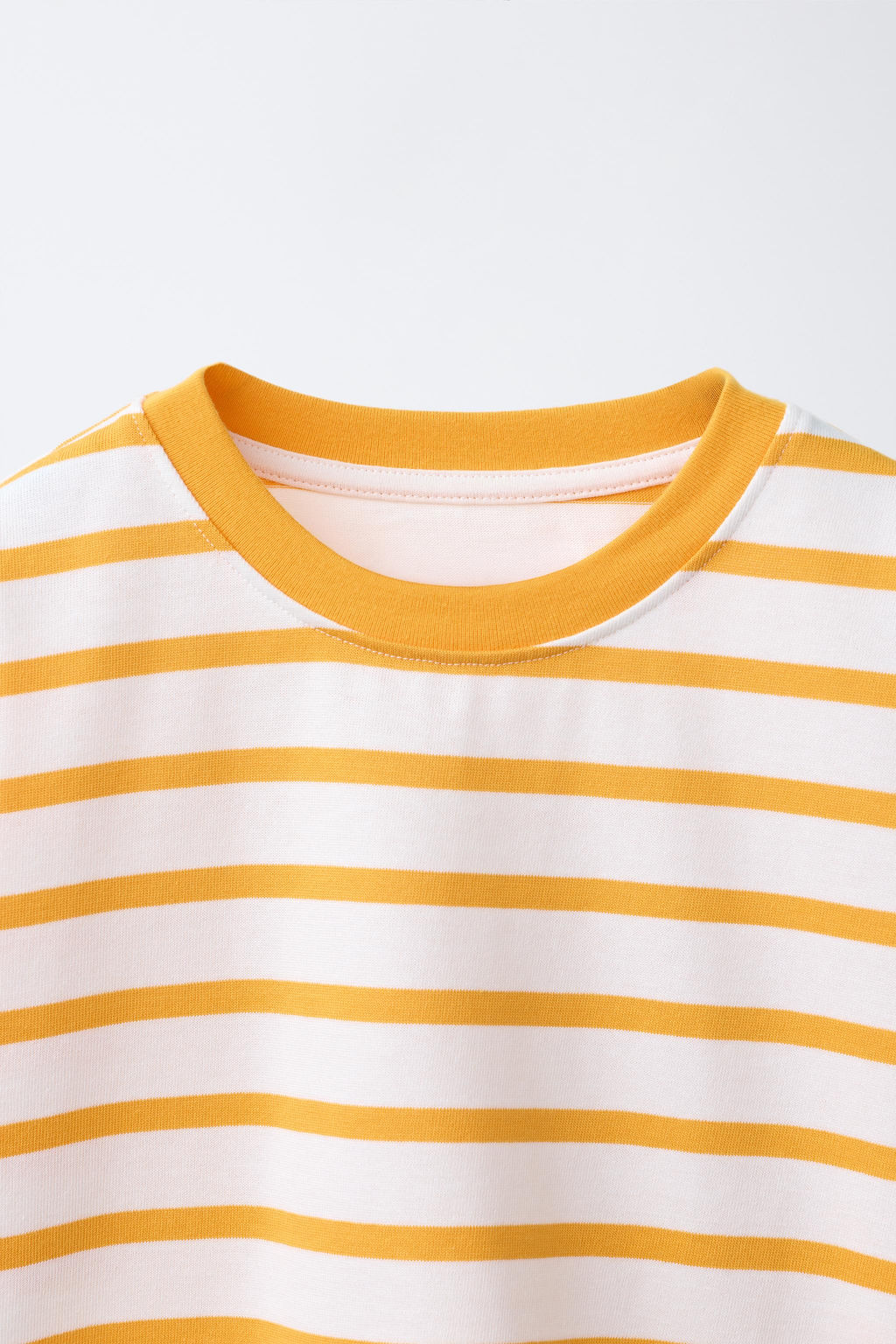CAMISETA HEAVY WEIGHT RAYAS / Naranja - Zara фото 3