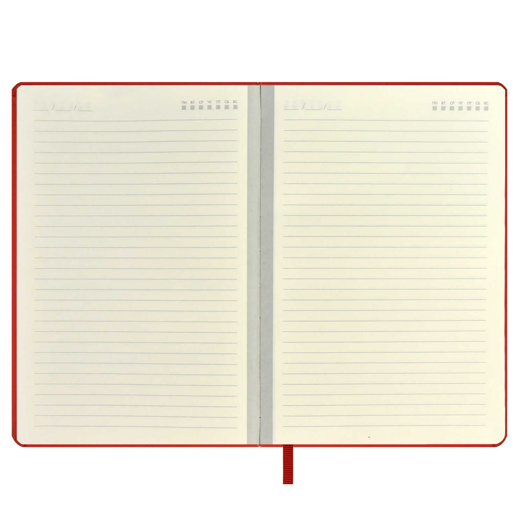 Ежедневник недатированный ESCALADA, А5, 160 л., арт. 67233/ 15 СОФТ-ТАЧ КРАСНЫЙ