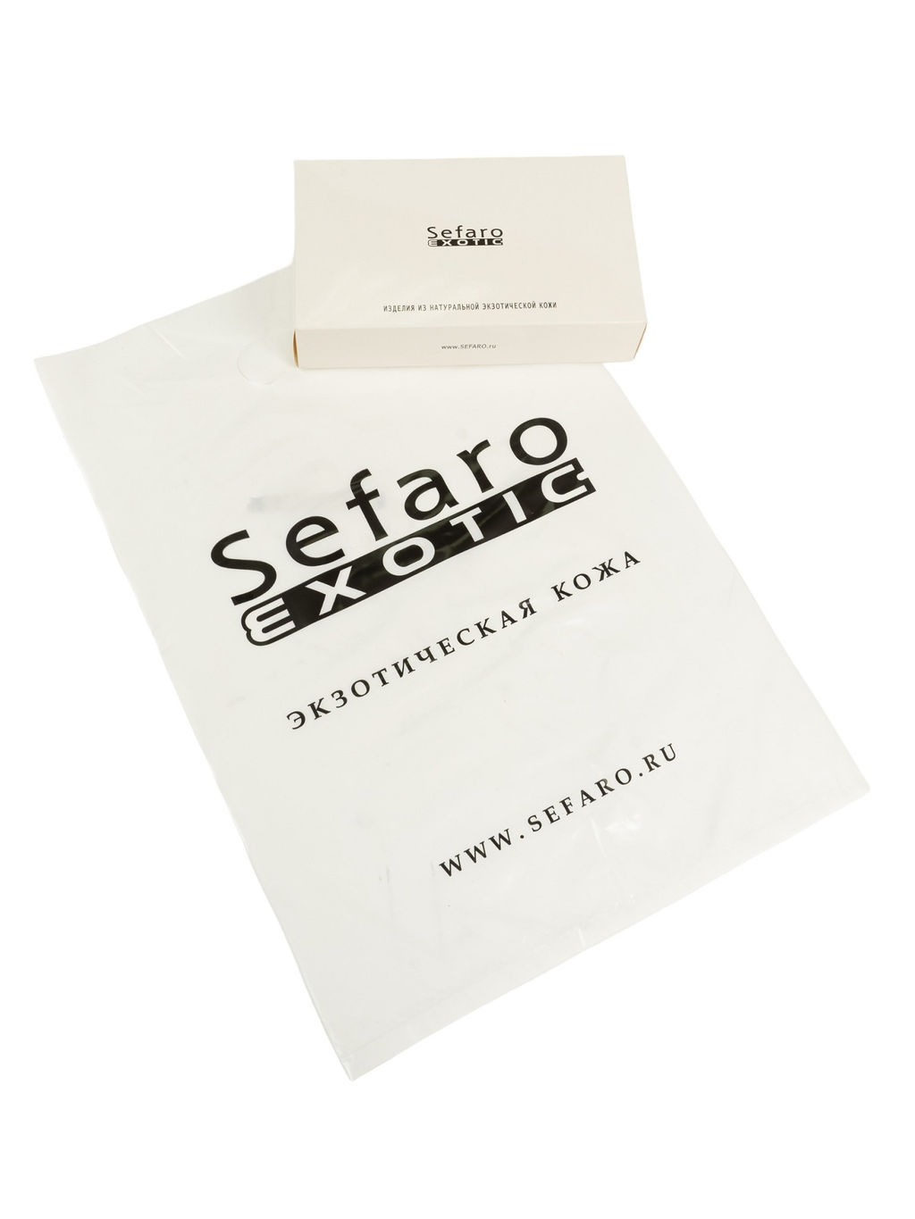 Кошелек Sefaro из кожи морской змеи черный  фото 4
