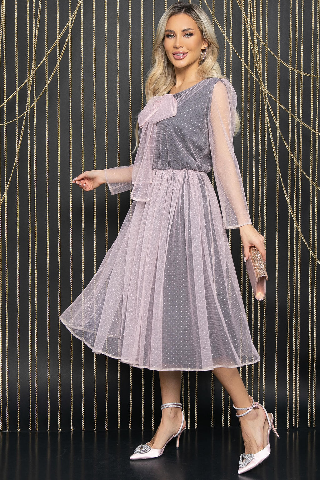 Платье Алиса (розовое) П11895 - Lt collection фото 7