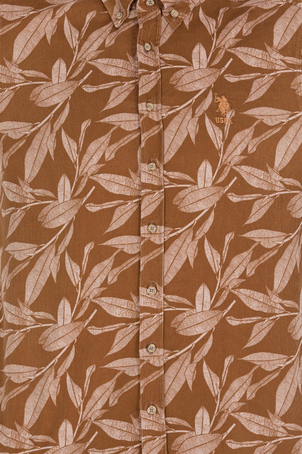 U. S. Polo Assn Мужская рубашка светло-коричневого цвета с длинным рукавом - U.s. polo assn фото 12