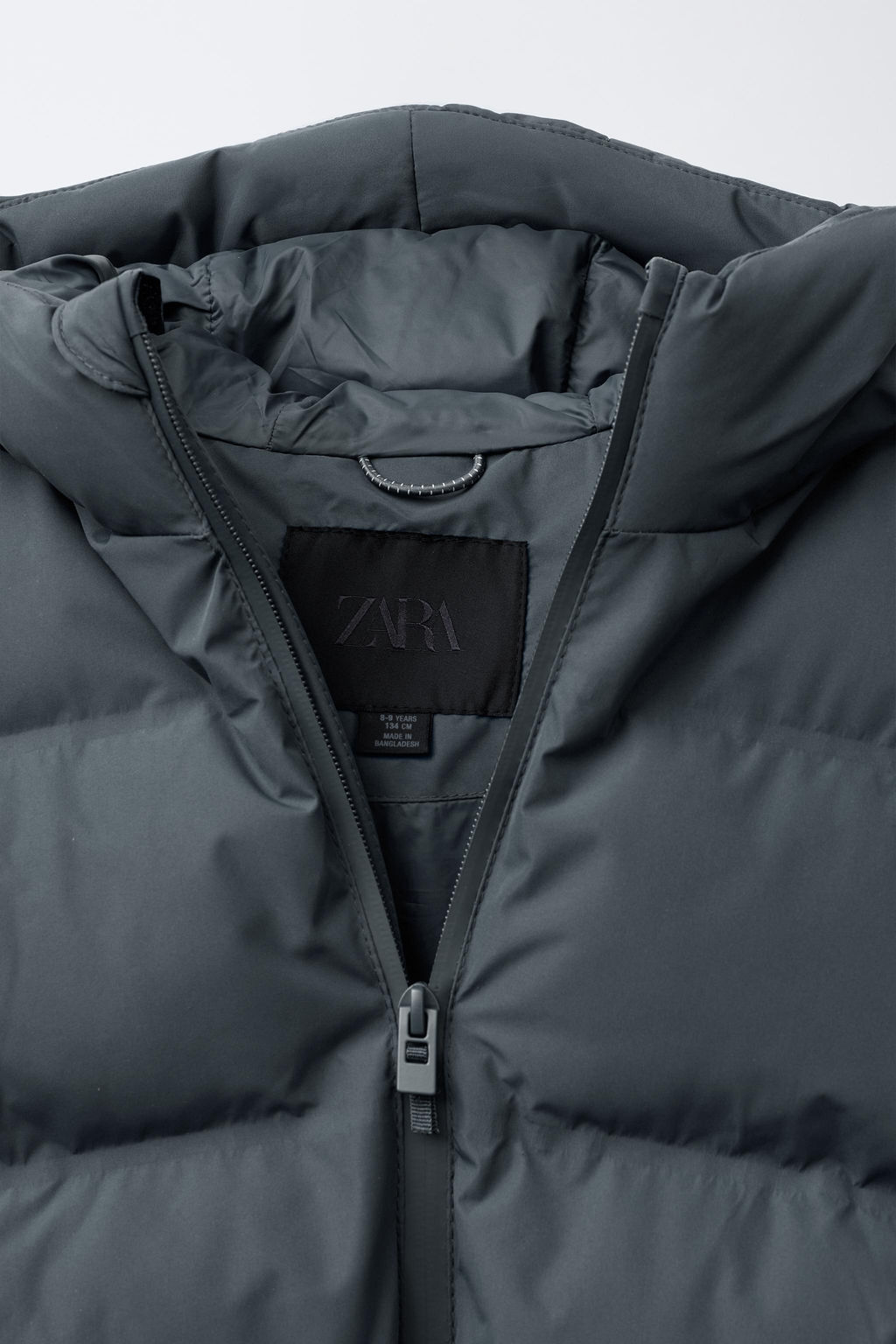 ABRIGO ACOLCHADO ETIQUETA WATER REPELLENT / Gris - Zara фото 5