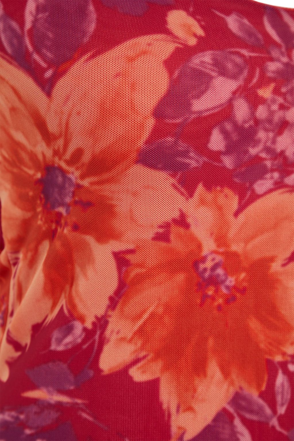 Pembe Cicek Desenli Y?rtmac Detayl? Astarl? Tul Ask?l? Belden Ac?lan Midi Elbise TWOSS23EL01453 - Trendyolmilla фото 7