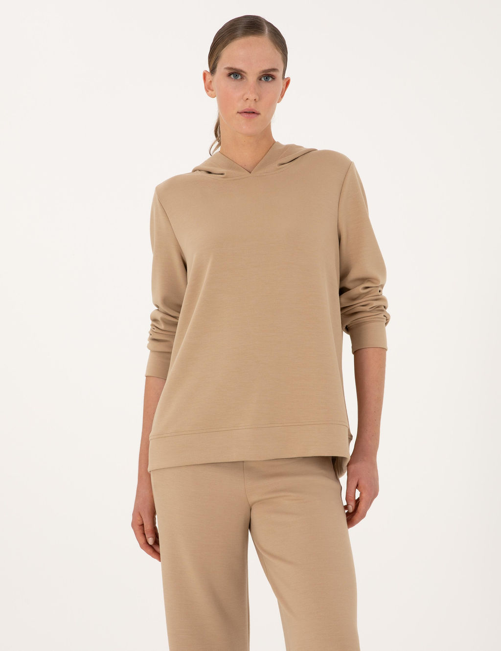 Bej Oversize Sweatshirt