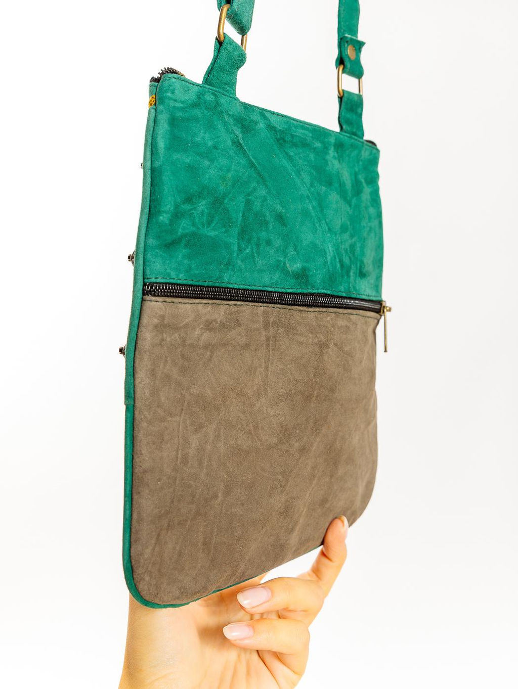 Сумка замшевая в ассортименте через плечо1107/40 - Ганг фото 3