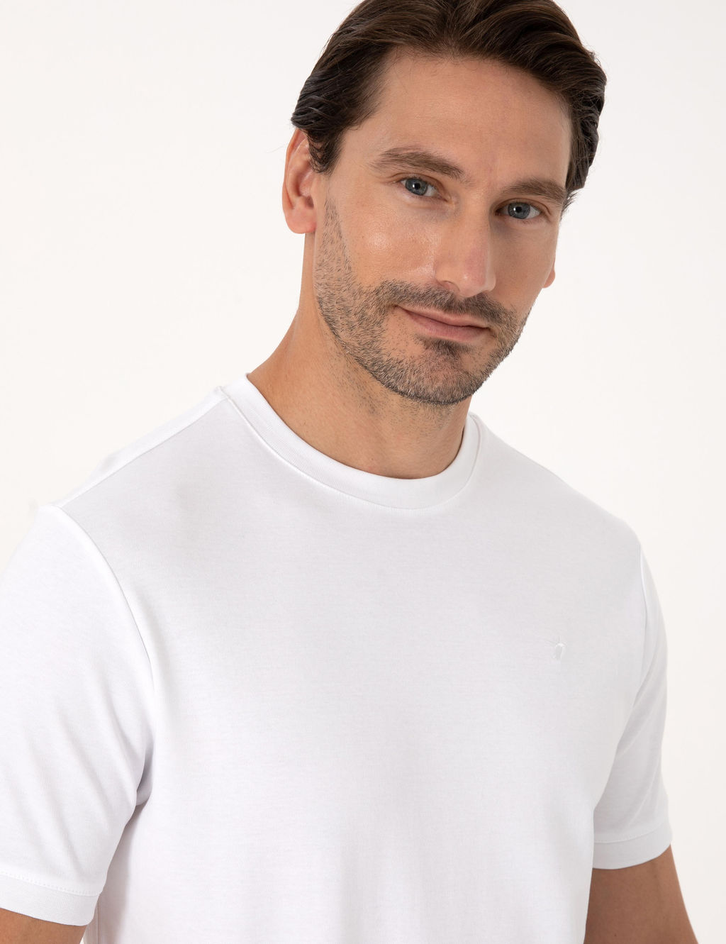 Beyaz Regular Fit Basic Ti__rt - Cacharel фото 2