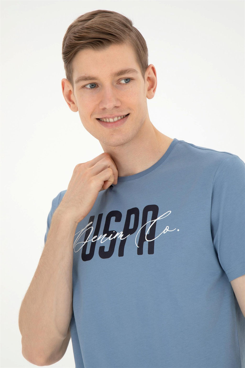 Мужская футболка цвета индиго - U.s. polo assn фото 2