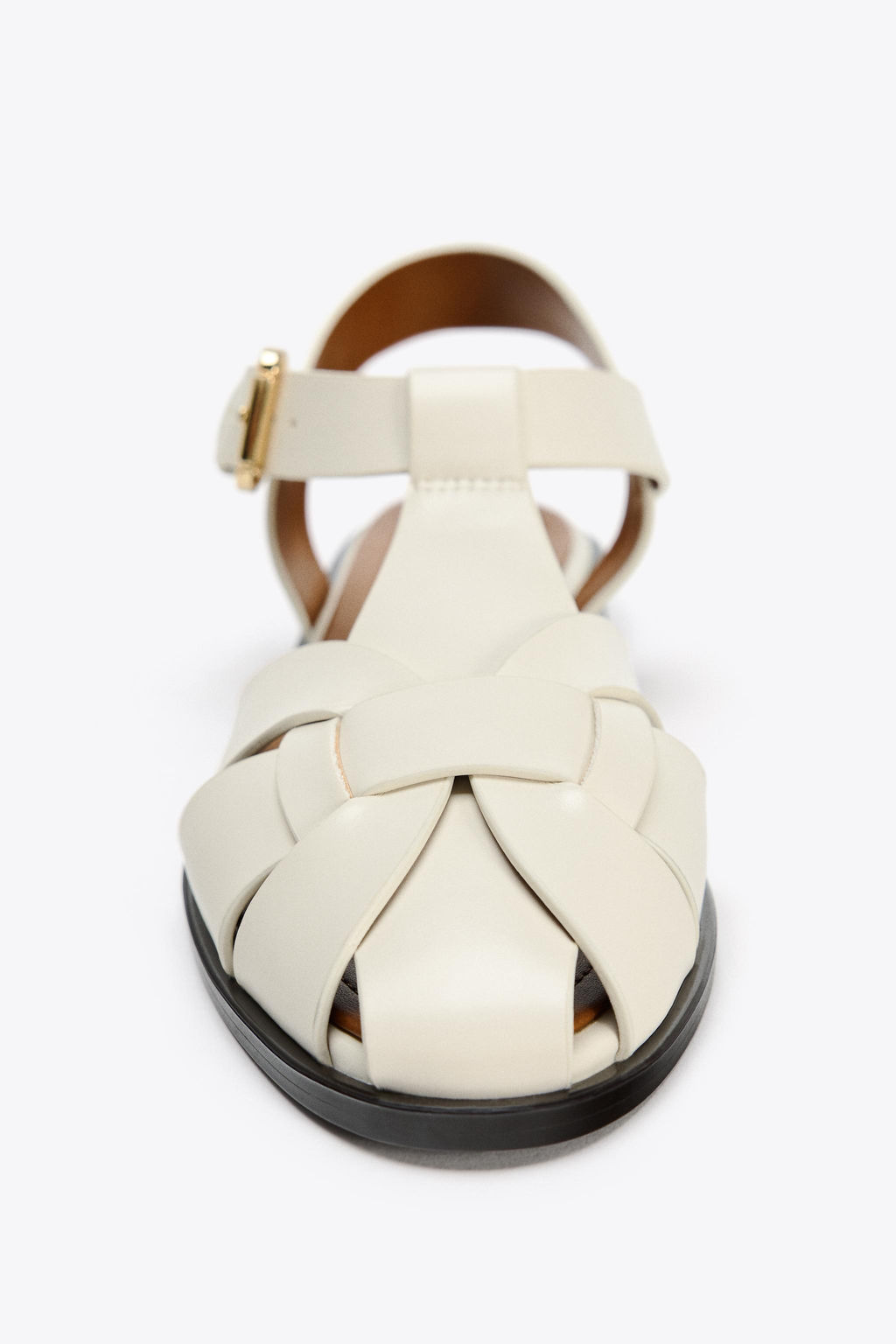 FLAT CAGE SANDALS - Zara фото 3