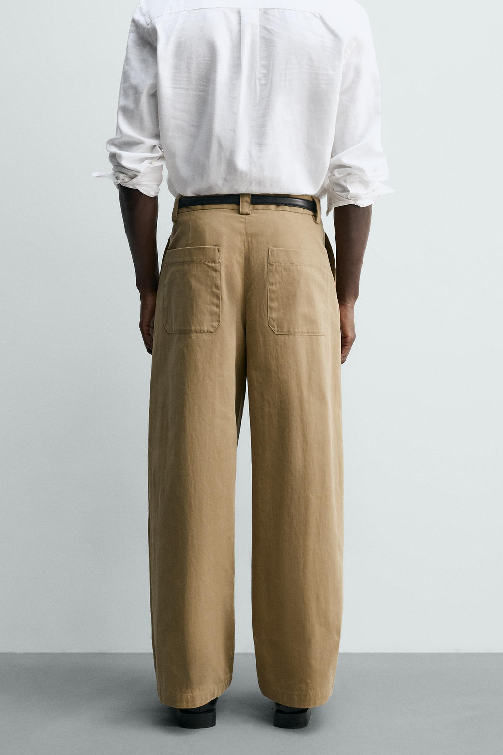 BARREL FIT PLEATED TROUSERS - Zara фото 3