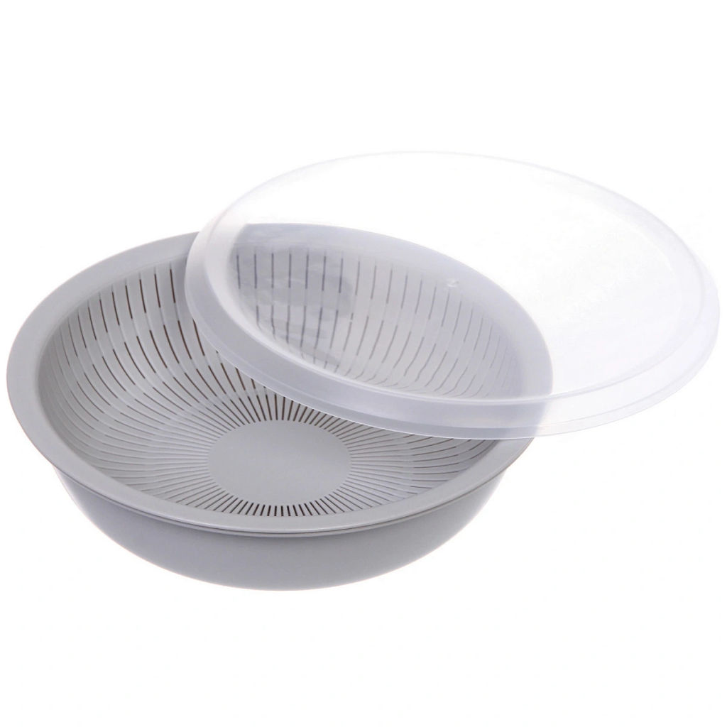 Дуршлаг пластиковый "Фаттория" 24*7,5см двойной с чашей