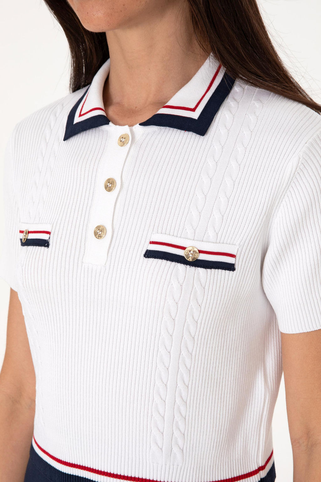 Kad_n Beyaz Kazak Sepette S_rpriz _ndirim - U.s. polo assn фото 7