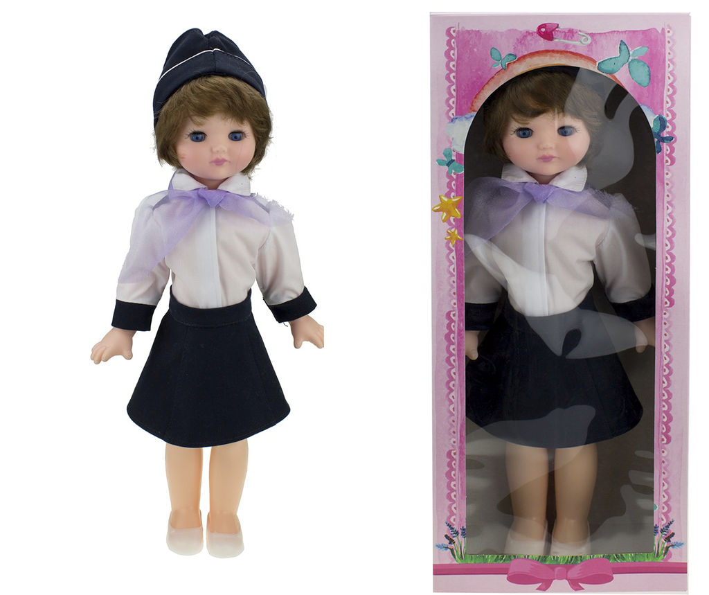 Мир Кукол. Кукла арт.ЛЕН45-35 "Стюардесса Жанна" в пакете, 45 см