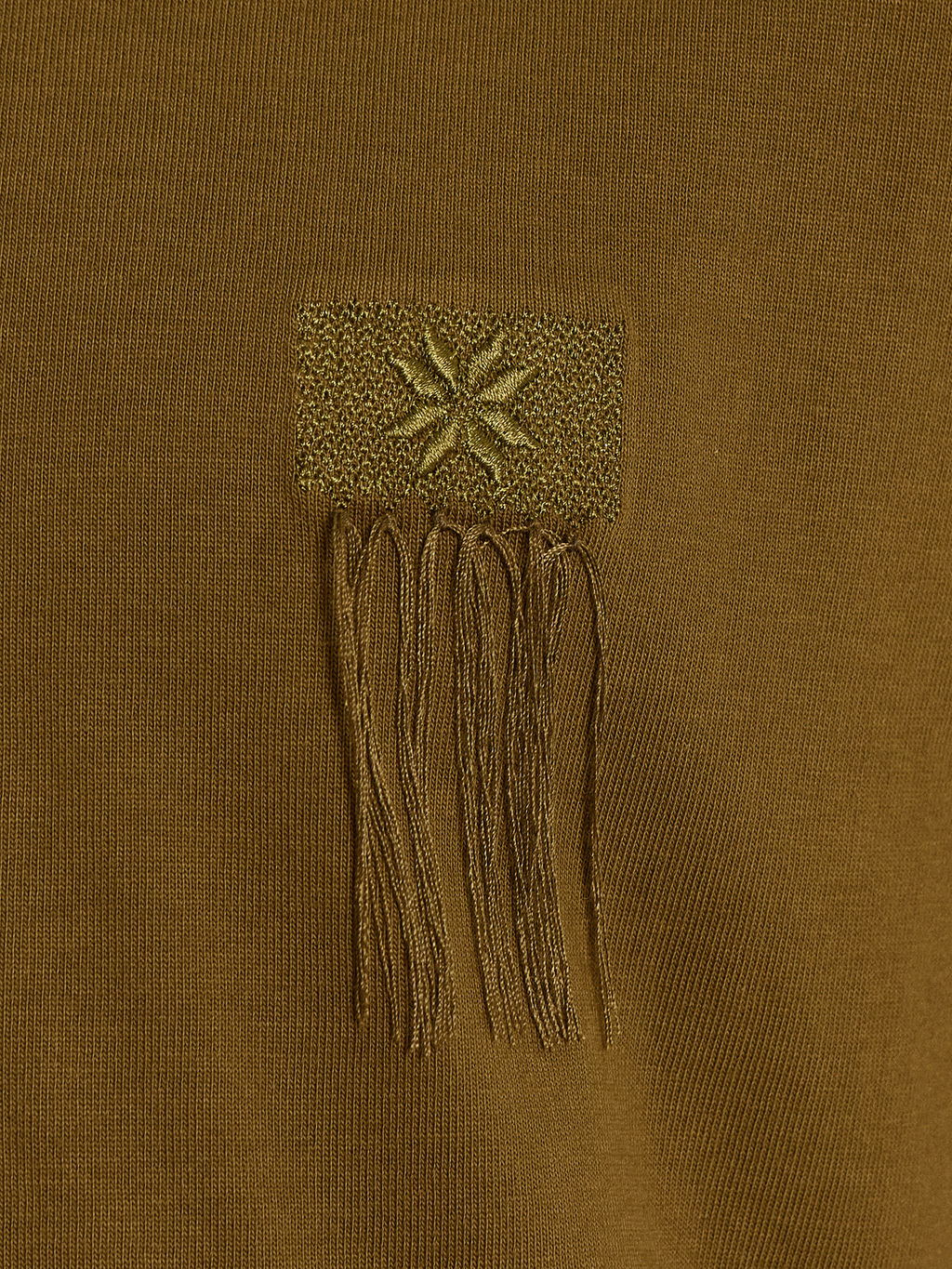 Футболка мужская хаки с вышивкой на груди - Mark formelle фото 5