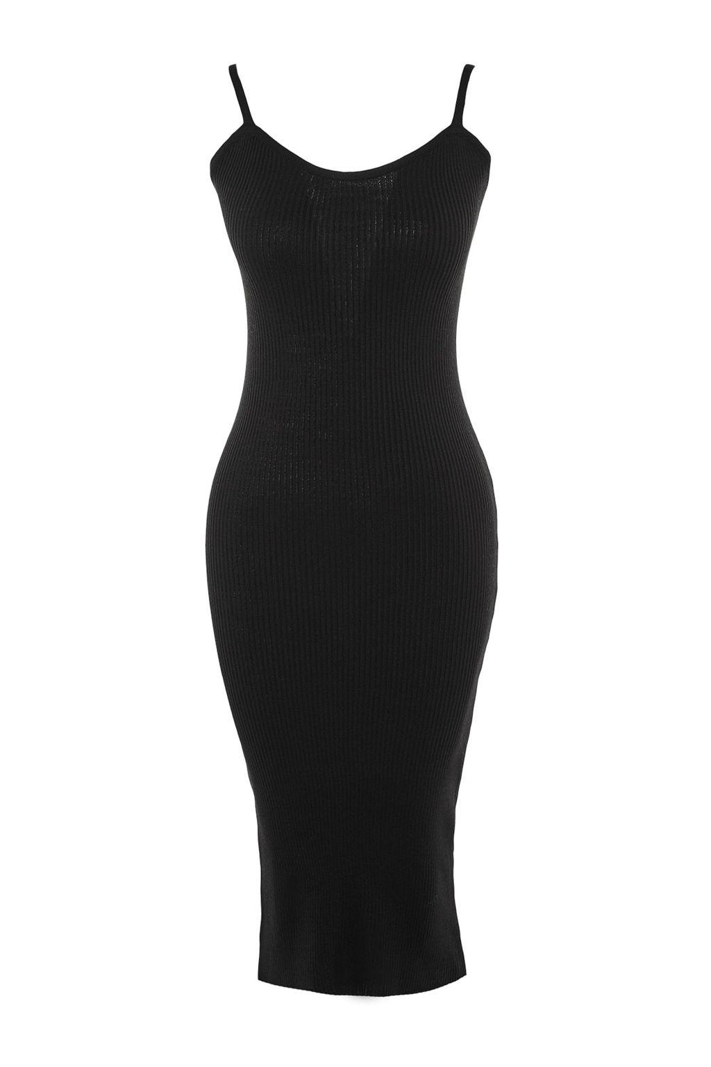 TRENDYOLMILLA Pembe Vucuda Oturan Midi Triko H?rka Elbise Tak?m TWOSS21EL0208 фото 19