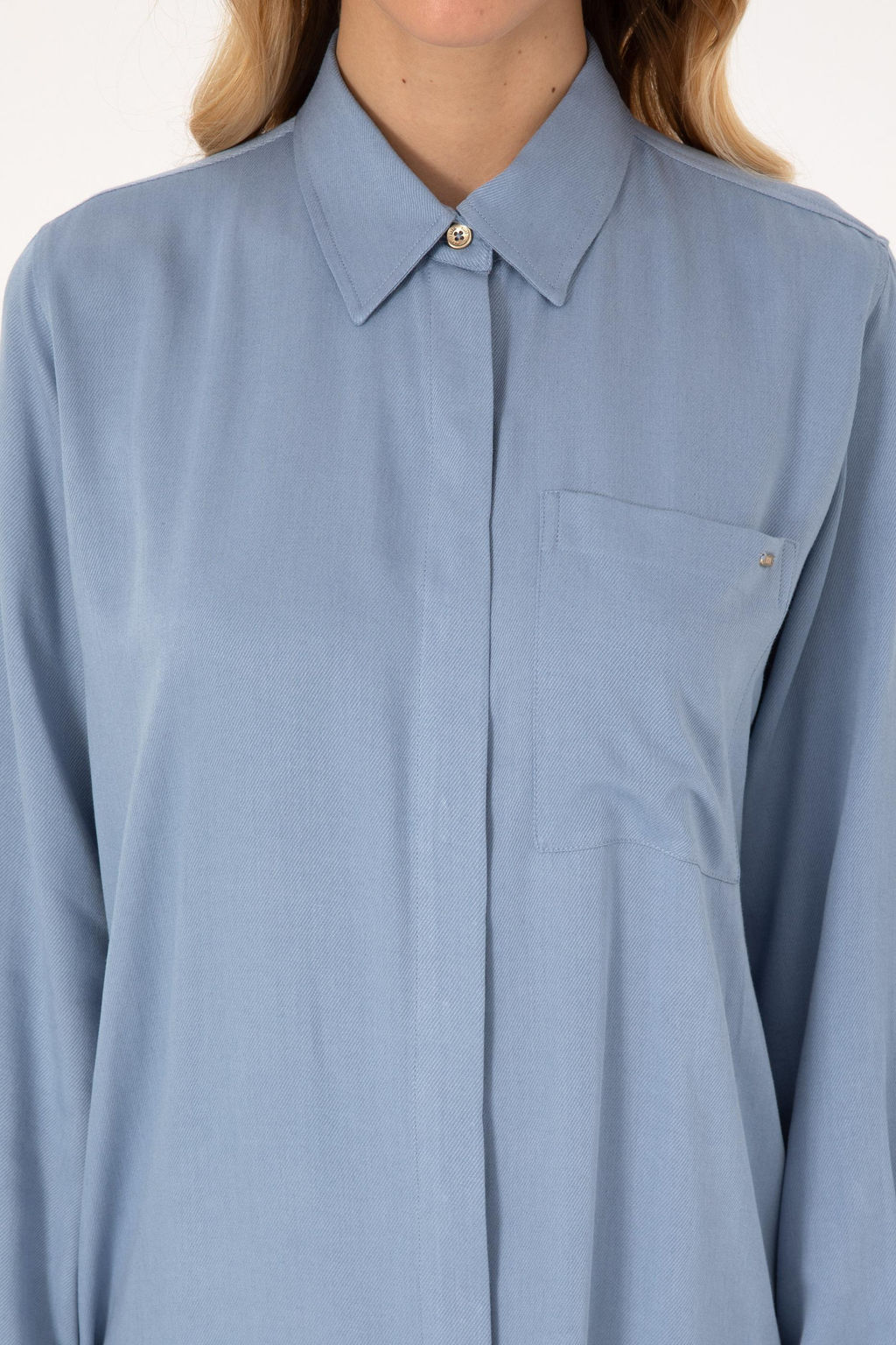 Kad_n A__k Mavi Dokuma Elbise - U.s. polo assn фото 5