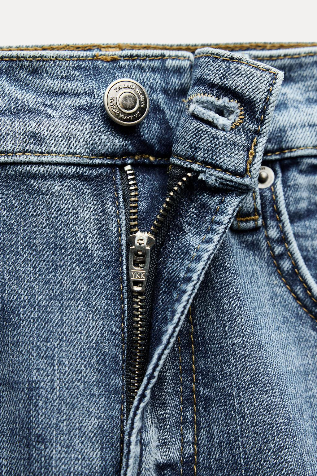 ZW COLLECTION BOOTCUT HIGH-WAIST CROPPED JEANS - Zara фото 31