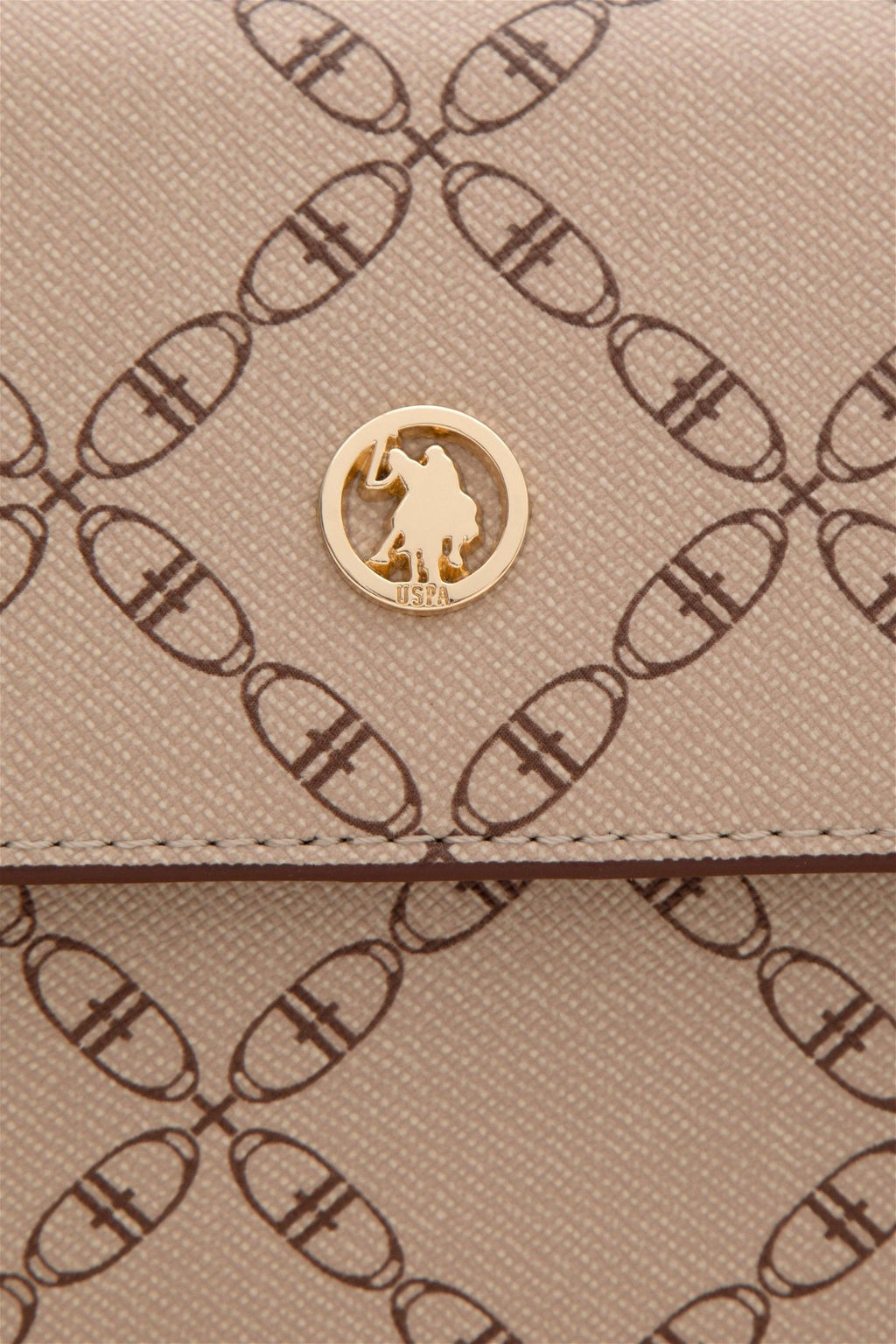 Женская бежевая сумка через плечо - U.s. polo assn фото 7