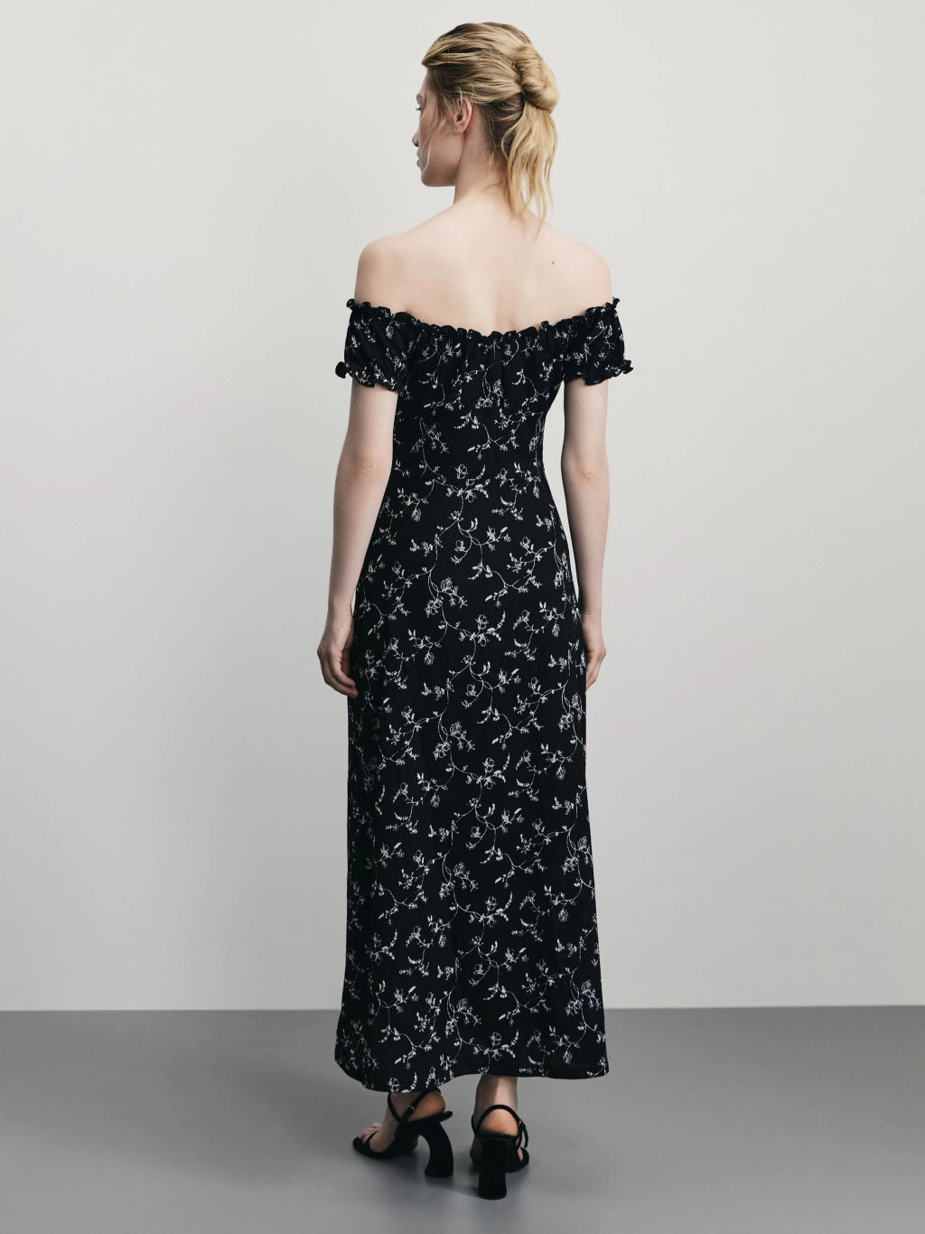 Платье миди с цветочным принтом / Zarina  фото 5