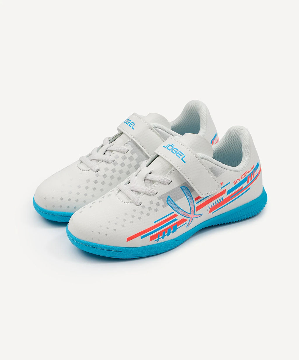 Бутсы зальные JOGEL Evofly IN Talant White/blue, детский  фото 2