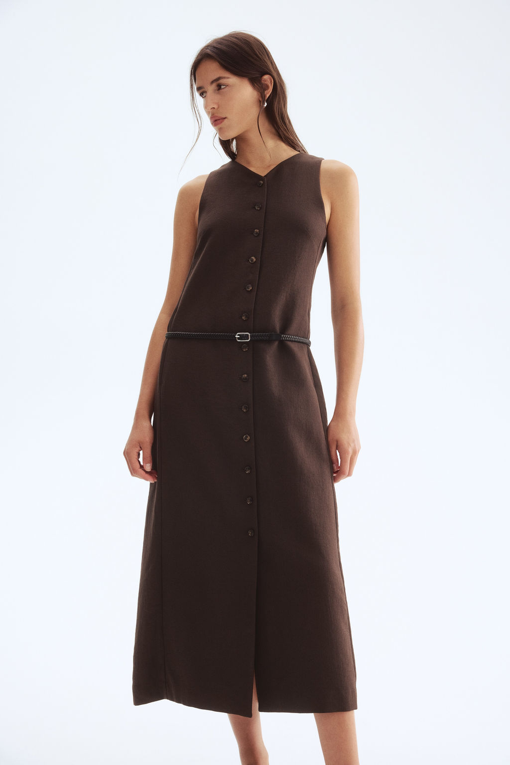 Vestido con botones y cintur?n - H&m фото 6