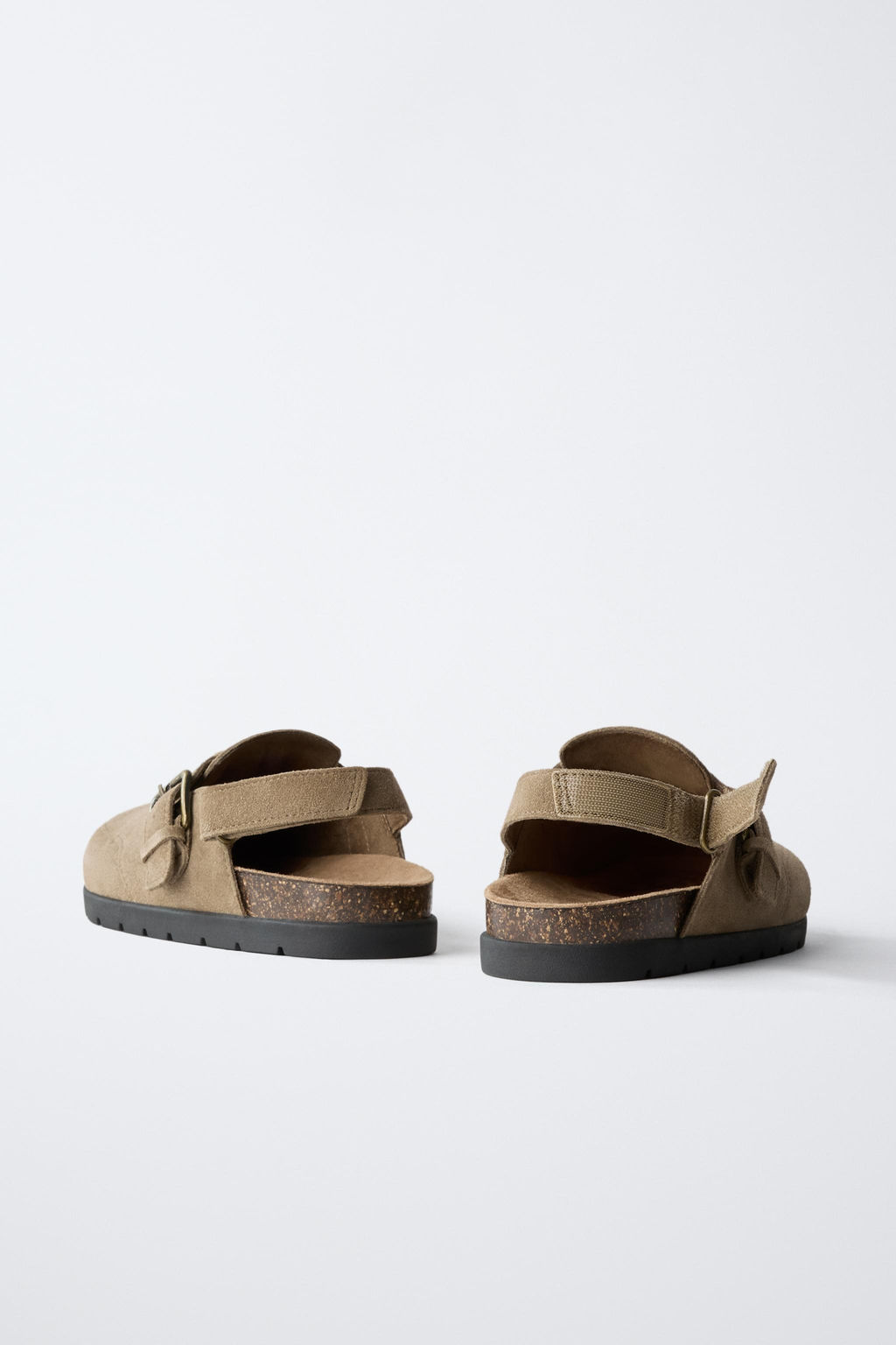 SPLIT SUEDE CLOGS - Zara фото 5