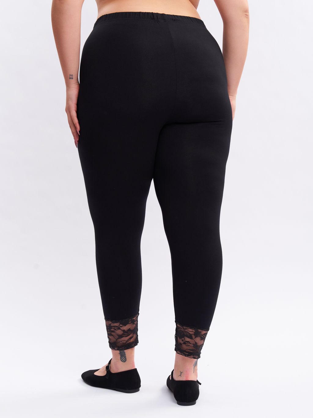 Леггинсы с кружевом TLL12939BLK01 - Артесса фото 5