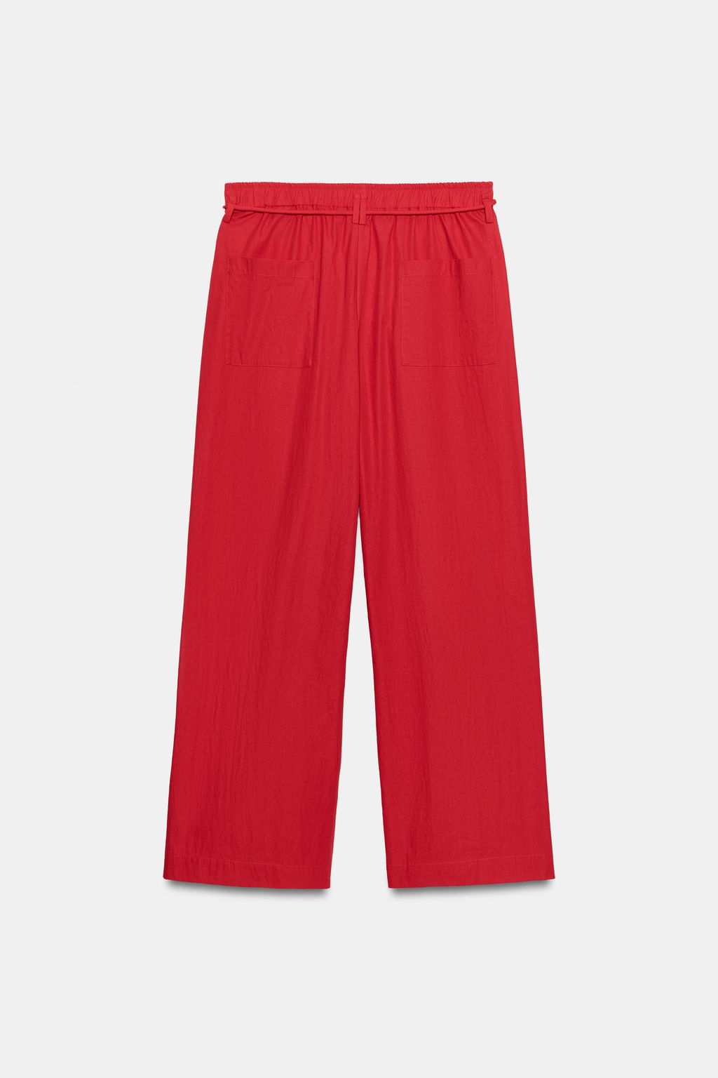 PANTAL?N POPEL?N ZW COLLECTION / Rojo - Zara фото 6