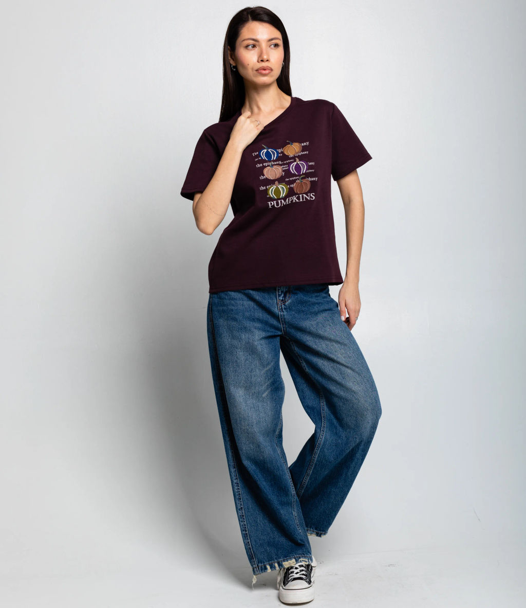 Футболка #КТ30813, сливовый - Dommod фото 4