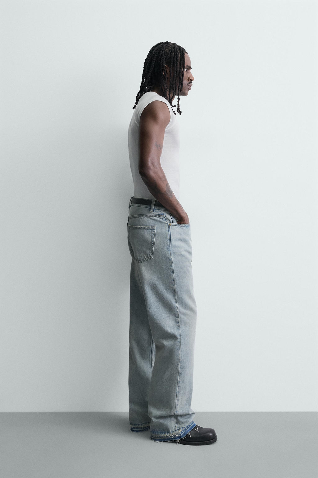 JEANS LOOSE FIT / Azul claro - Zara фото 4