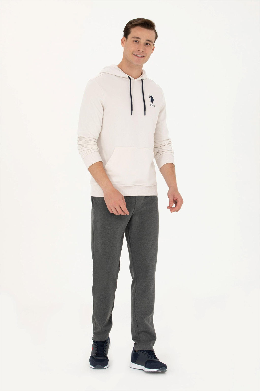 U. S. Polo Assn Мужская базовая толстовка с капюшоном и камнем - U.s. polo assn фото 11