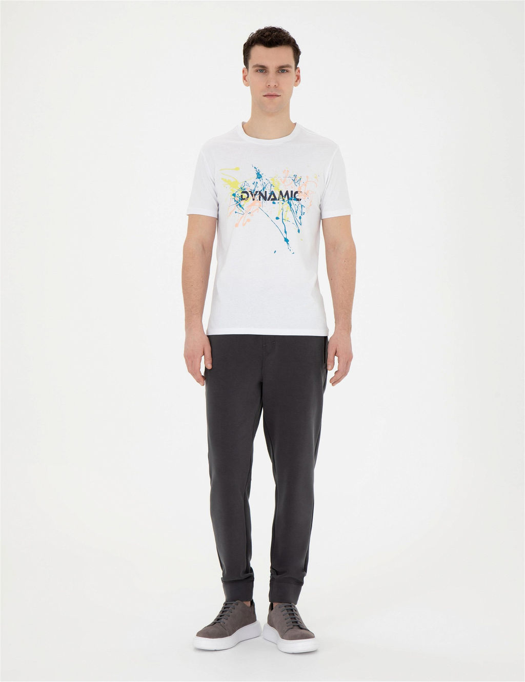Beyaz Slim Fit Ti__rt - Pierre cardin фото 4
