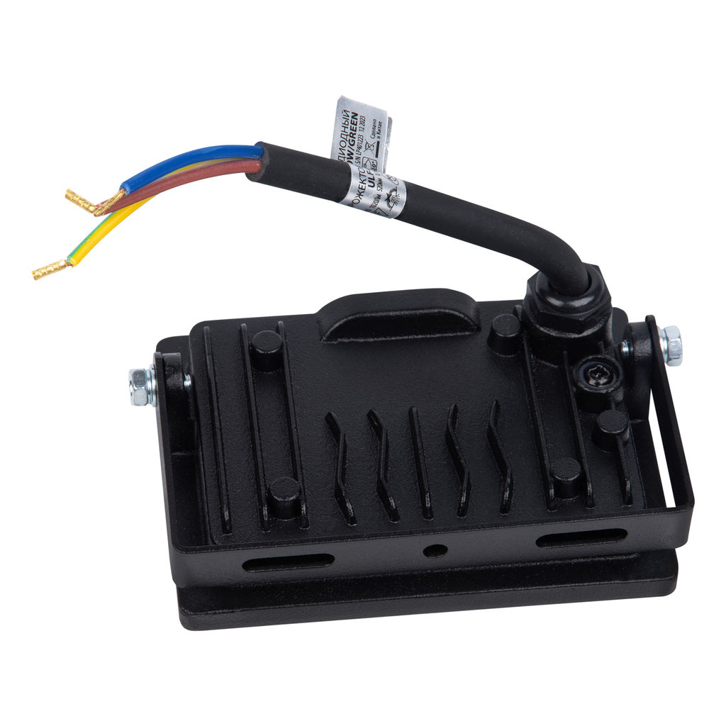 ULF-Q517 20W/GREEN IP65 220-240V BLACK Прожектор светодиодный. Зеленый свет. Корпус черный. TM Volpe