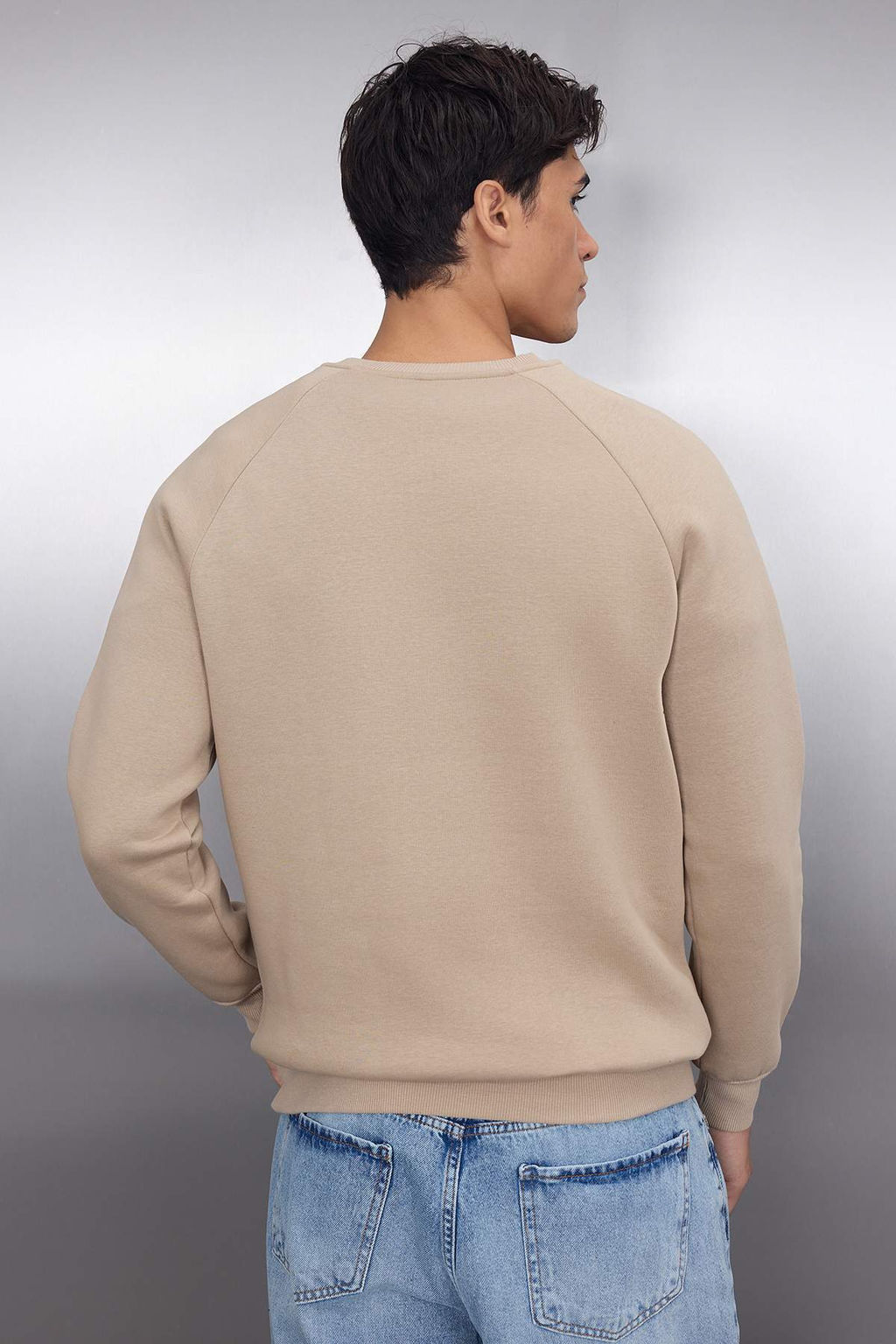 Vizon Regular/Normal Kesim Reglan Kollu Yaz? Bask?l? Sweatshirt TMNAW22SW0726