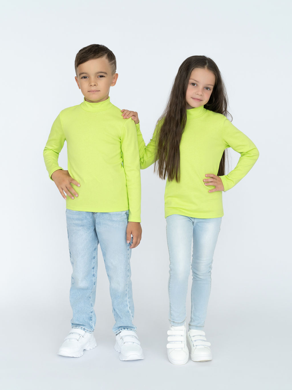 Джемпер-водолазка салатовая 645 (92, 56)