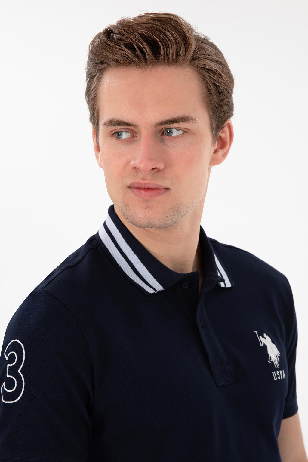 Erkek Slim Fit Polo Yaka Lacivert Basic Ti__rt Sepette S_rpriz _ndirim - U.s. polo assn фото 2