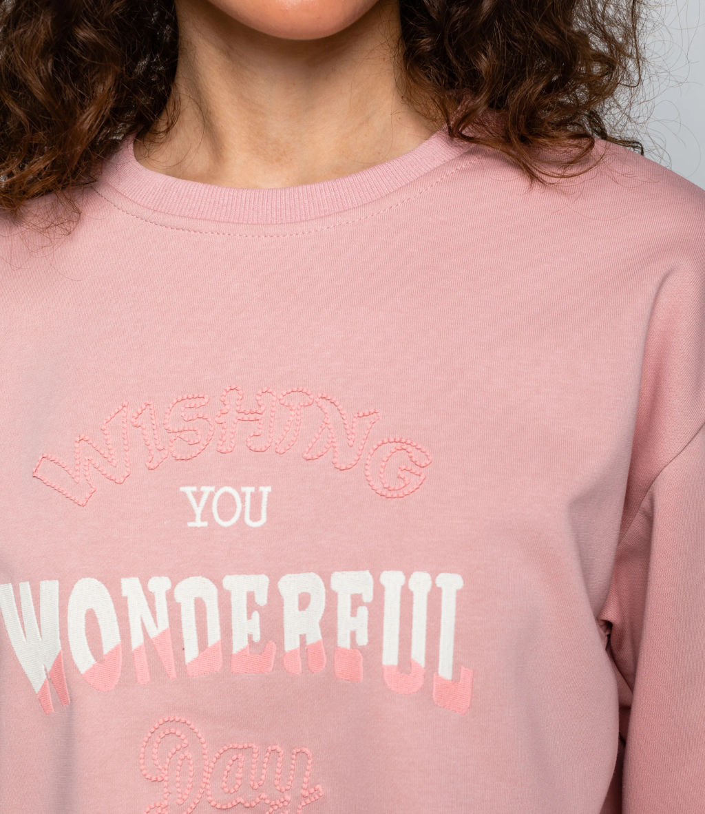 Свитшот #КТ2006 (7), пудровый - Dommod фото 5