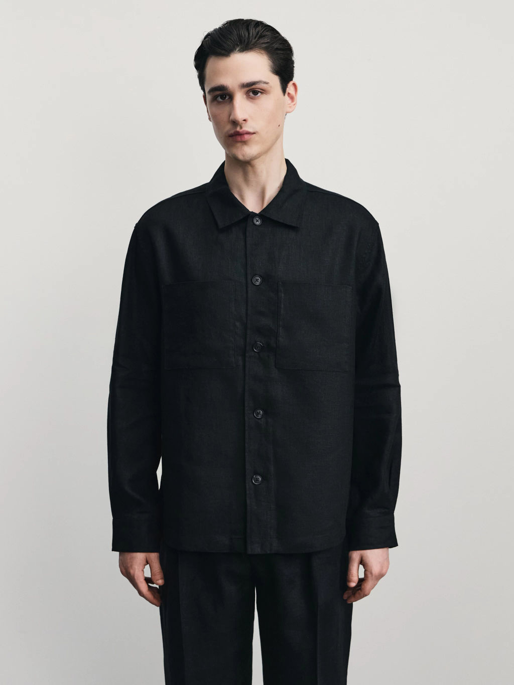 Рубашка 100% лён premium / Zarina фото 4