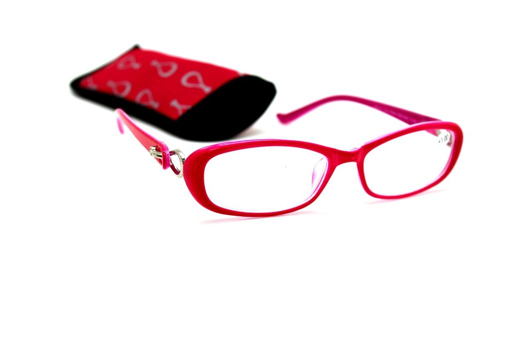 Готовые очки с футляром Okylar - 3108 pink -1,5