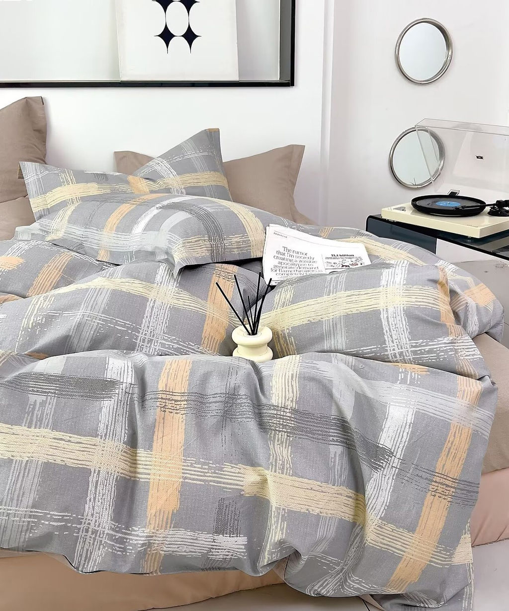 Постельное белье поплин люкс - Нити 2 сп. (нав.70х70)