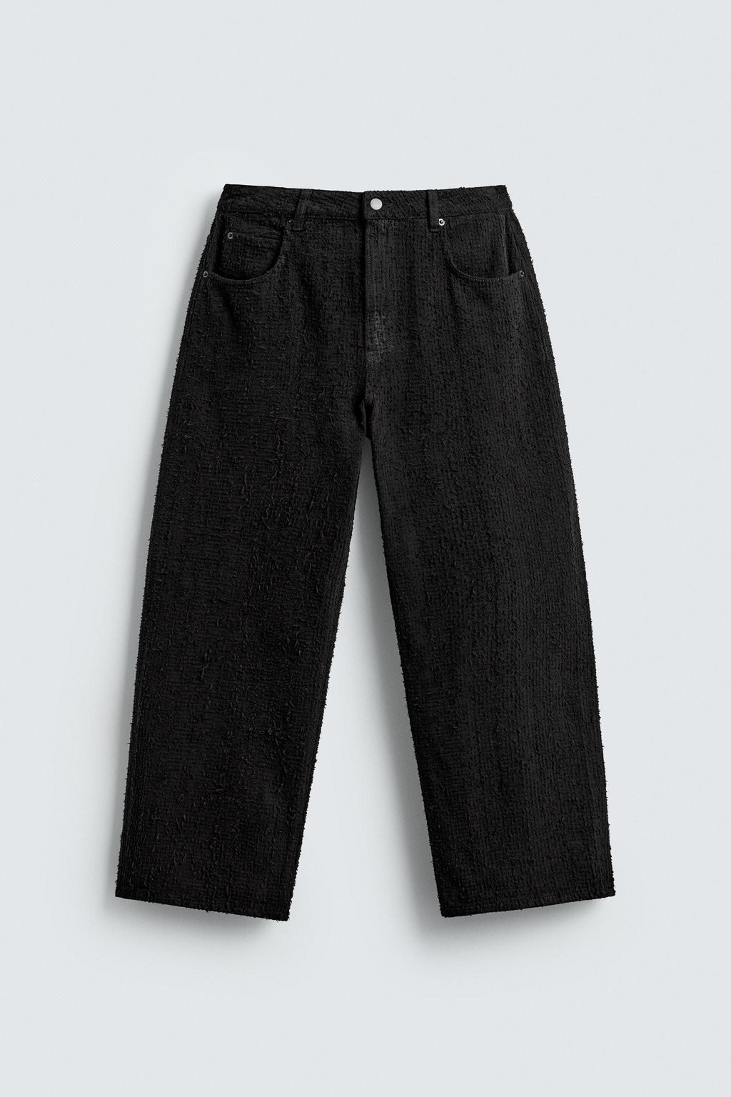 RELAXED FIT JEANS TEXTURE - Zara фото 7