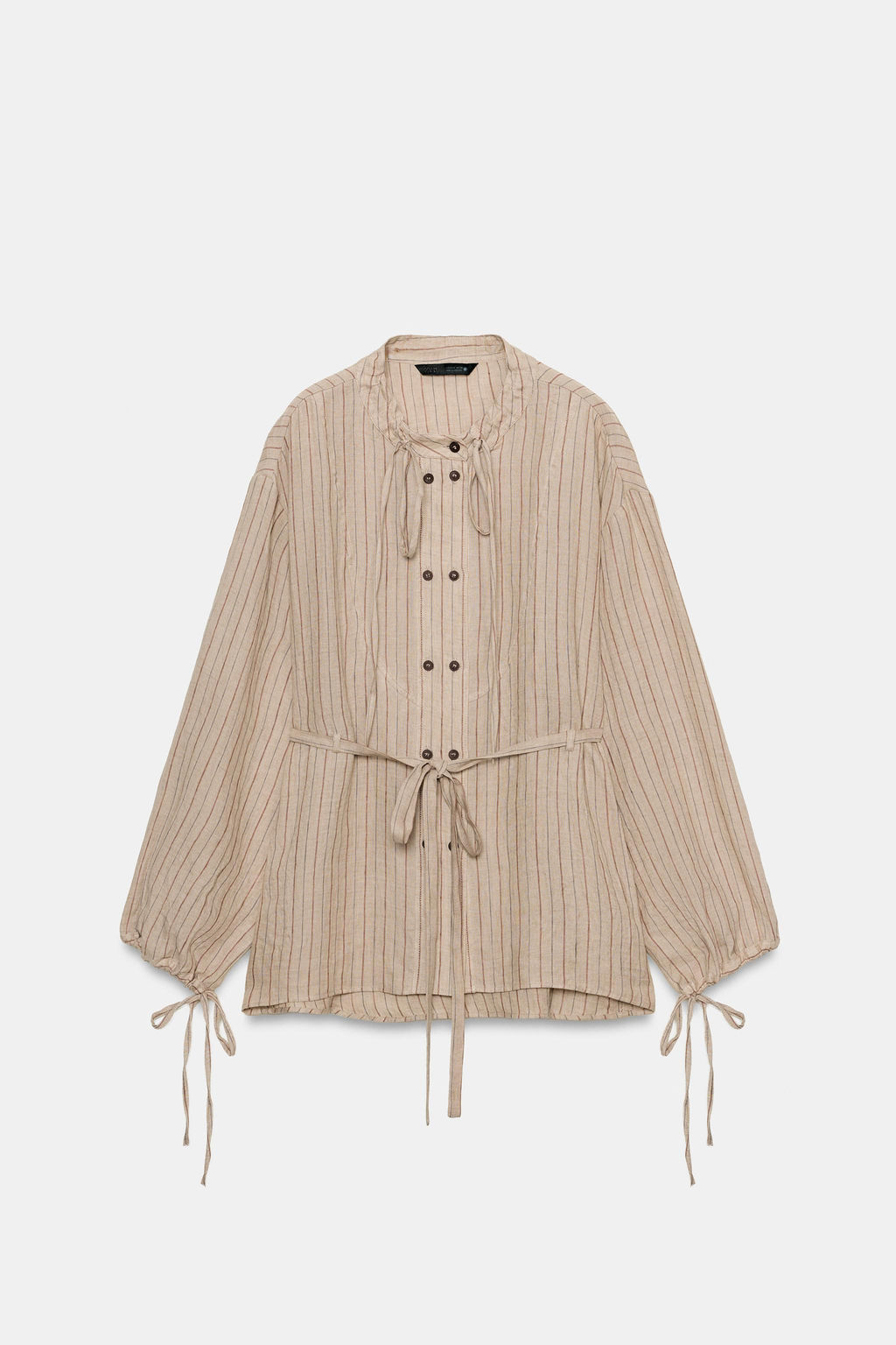 CAMISA LINO RAYAS ZW COLLECTION / Rayas - Zara фото 5