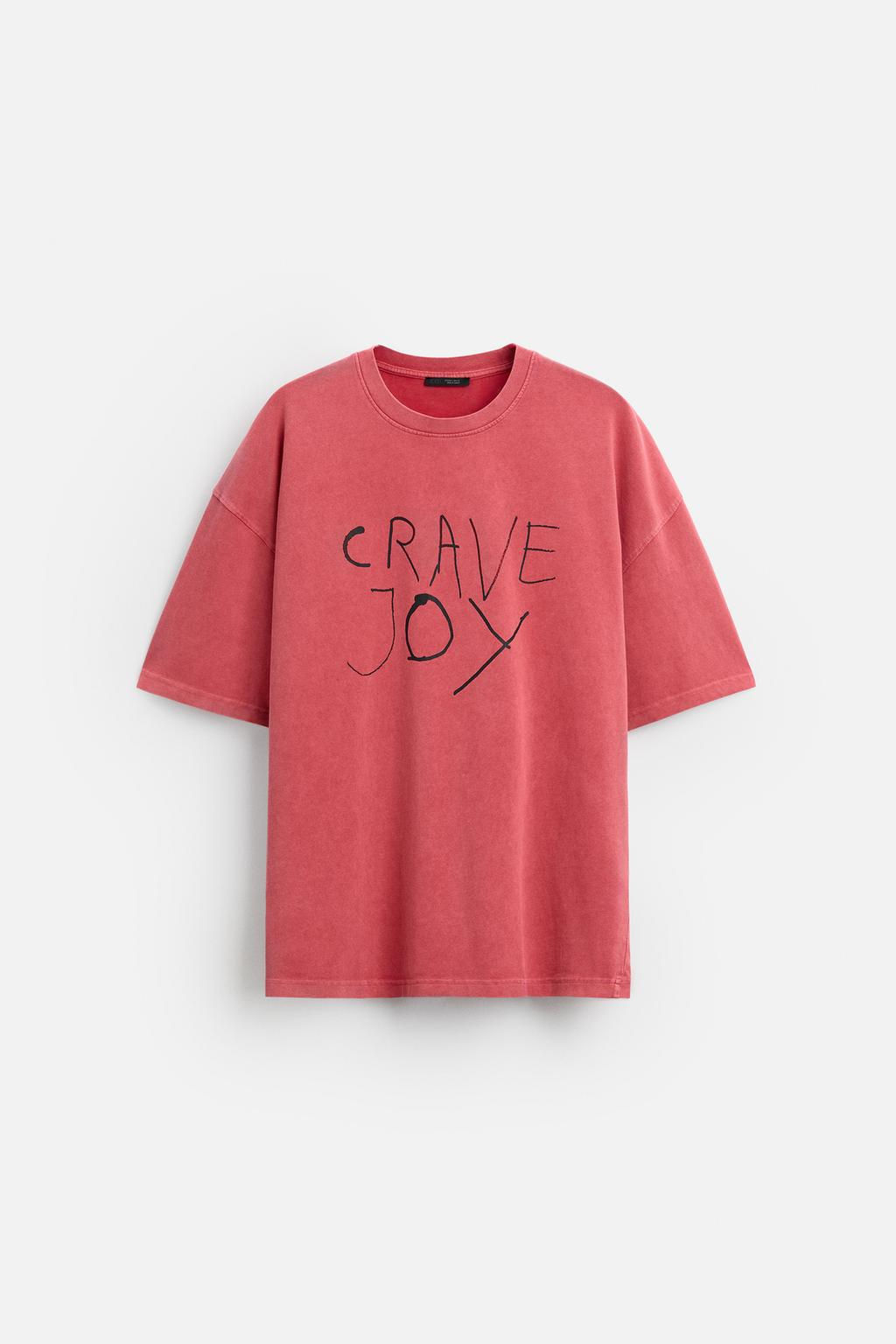 T-SHIRT WITH CONTRAST PATCH - Zara фото 7